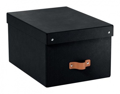 Úložný box, veľkosť M, LEITZ "Puro", čierny