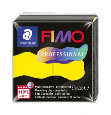 Modelovacia hmota, 57 g, vypaľovacia, FIMO Professional, žltá