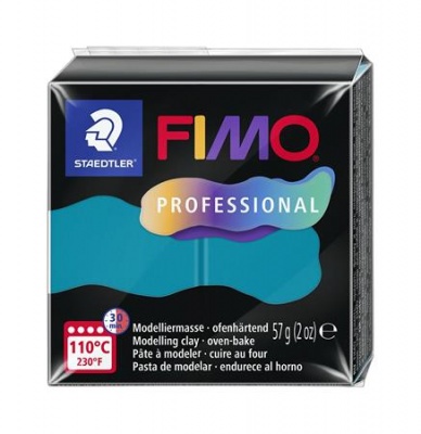 Modelovacia hmota, 57 g, vypaľovacia, FIMO "Professional", petrolejová