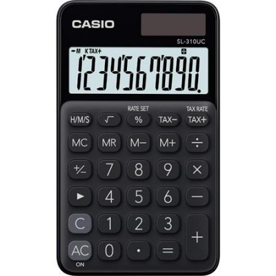 Vrecková kalkulačka, 10-miestna, CASIO "SL 310", čierna
