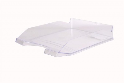 Odkladač, plastový, VICTORIA OFFICE, priehľadný