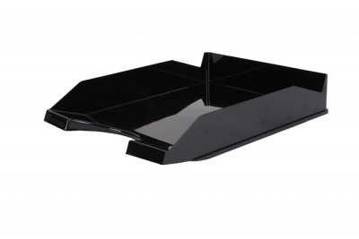 Odkladač, plastový, VICTORIA OFFICE, čierny