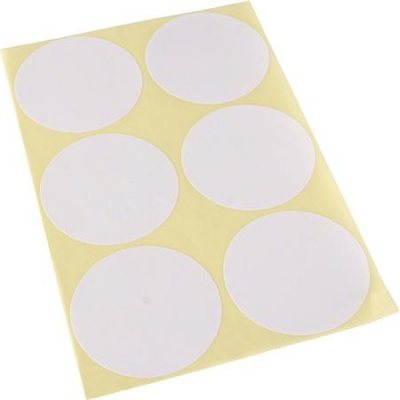 Etikety, okrúhle, priemer: 50 mm kruh, 60 etikiet/bal