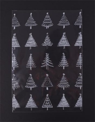 Celofánové vrecko, BOPP, 150x200 mm, vianočný vzor