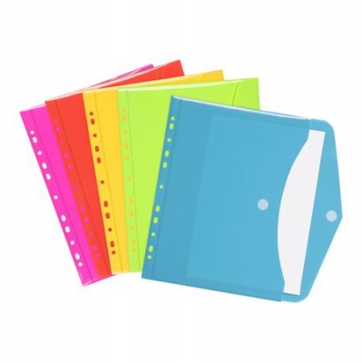 Obal na patent, A4, PP, VIQUEL "Happy Fluo", mix farieb