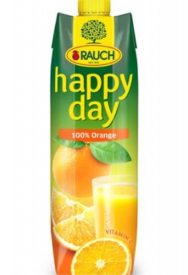 Ovocná šťava, 100%, 1 l, RAUCH "Happy day", pomaranč