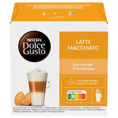 Kávové kapsule, 16 ks,  NESCAFÉ DOLCE GUSTO "Latte Macchiato"