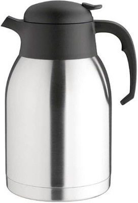 Termoska, 1,5 l, nerezová oceľ, plastová hlava, čierna