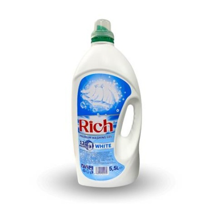 Prací gél, 5,5 l, "Rich White"