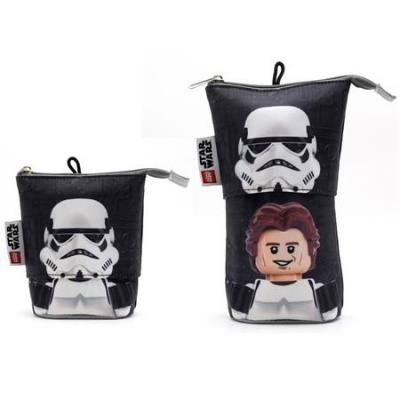 Peračník, na zips, pop-up, LEGO "Star Wars Stormtrooper/Han Solo", čierny, vzorovaný