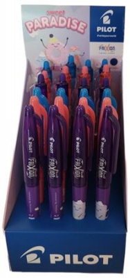 Roller, displej, 0,35 mm, odstrániteľné písmo, PILOT "Frixion Ball Fancy", "Frixion Clicker Fancy", mix