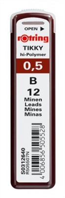 Grafitová tuha, B, 0,5 mm, ROTRING