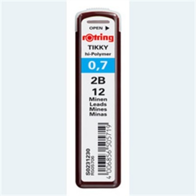 Grafitová tuha, 2B, 0,7 mm, ROTRING