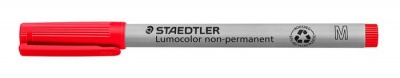 Nepermanentný popisovač, OHP, 1 mm, STAEDTLER "Lumocolor® 315 M", červená