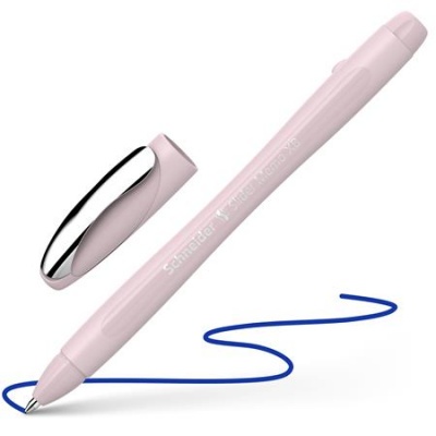 Guľôčkové pero, 0,7 mm, s vrchnákom, SCHNEIDER "Slider Memo XB", perla