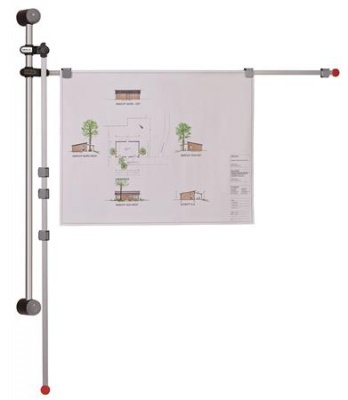 Držiak na prezentačné tabule, nástenný, otočný, MAUL