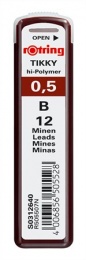 Grafitová tuha, B, 0,5 mm, ROTRING