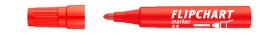 Popisovač na flipchartové tabule, 1-3 mm, kužeľový hrot, ICO "Artip 11", červený