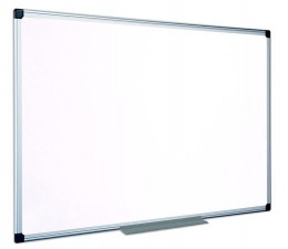 Biela tabuľa, nemagnetická, 60x90 cm, hliníkový rám, VICTORIA VISUAL