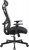 Kancelárska stolička, čalúnená, nastaviteľná opierka hlavy, "Cope", sivá