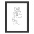 Obrazový rám, drevený, 13x18 cm, "Silhouette", čierna