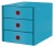 Zásuvkový box, laminovaný kartón, 3 zásuvky, LEITZ "Cosy Click&Store", pokojná modrá