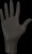 Ochranné rukavice, jednorazové, nitril, veľkosť L, 100 ks, nepudrované, čierna