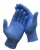 Ochranné rukavice, jednorazové, nitrilové, veľ. M, 200 ks, nepudrované, modrá