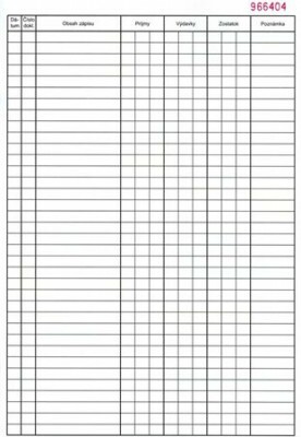 Pokladničná kniha priepisová 50x2 list
