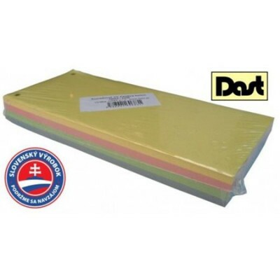 Rozraďovač kartónový mix farieb 100l. DAST 102x240mm