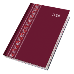 Denný diár PRINT Folk EXTRA červený A5