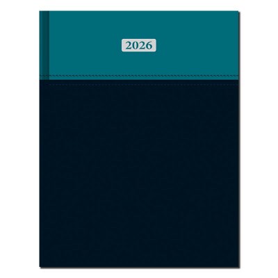 Manager diár MILANO tyrkysovo-čierny B5