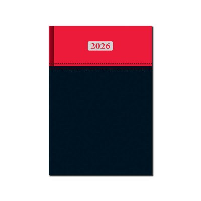 Denný diár Milano červeno-čierny A5