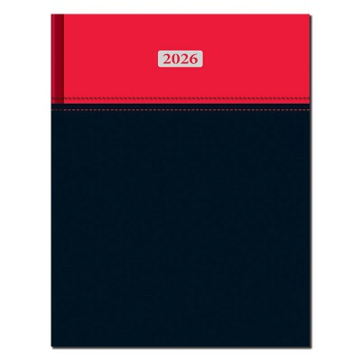 Manager diár MILANO červeno-čierny B5