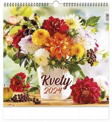 Kvety 2023 nástenný kalendár