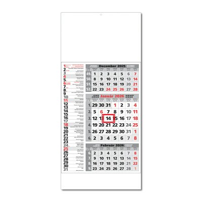 Trojmesačný kal.Kombi 3M sivý T03