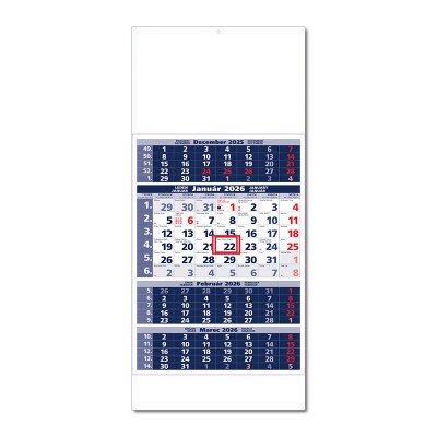 Štvormesačný kal.4M modrý T04