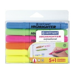 Zvýrazňovač 8552 6ks sada Centropen